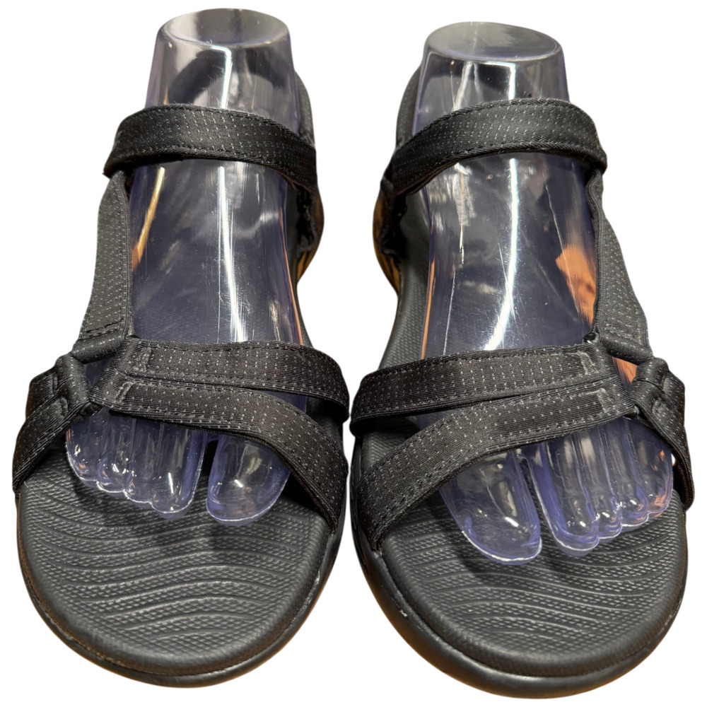 SKECHERS On The Go Go 600 Brilliancy Women's 9 Black Adjustable Sport Sandals - Picture 3 of 14